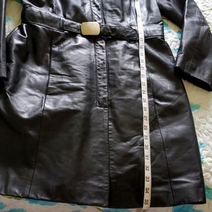 Leather coat
